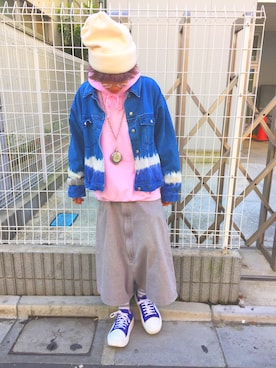 「BellyButton（ベリーボタン）のアイテム」を使った、静流さん（メンズ・174cm）の冬コーディネート