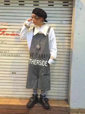 「BellyButton（ベリーボタン）のアイテム」を使った、静流さん（メンズ・174cm）の冬コーディネート