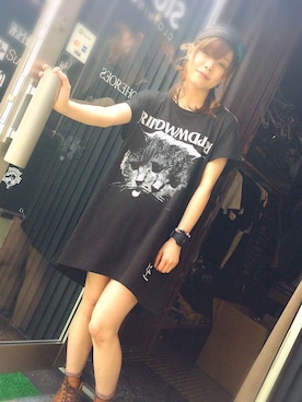 「アイテム（ヘアバンド）」を使った、SlowClothingSTAFFさん（レディース・160cm）の春コーディネート