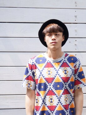 「ADLIB（アドリブ）のアイテム（Tシャツ/カットソー）」を使った、Pakさん（メンズ・180cm）の春コーディネート