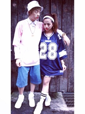 張大眼さんのコーディネート