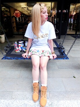 張大眼さん（レディース・162cm）の夏コーディネート