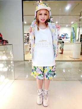 張大眼さん（レディース・162cm）の夏コーディネート