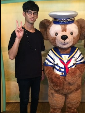 「Disney（ディズニー）のアイテム（雑貨/ホビー）」を使った、atuさん（メンズ・184cm）の秋コーディネート