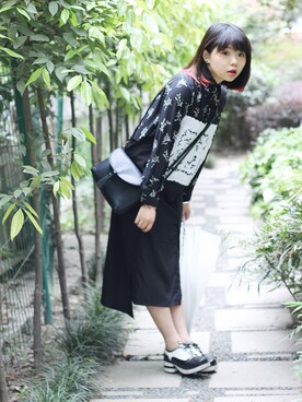 「公园」｜Green_7さん（レディース・163cm）の夏コーディネート