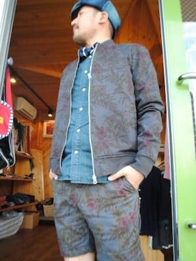 「SLICK（スリック）のアイテム（ブルゾン）」を使った、WEEDさん（メンズ・169cm）の春コーディネート