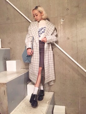 「G.V.G.V.（ジーヴィージーヴィー）のアイテム（その他アウター）」を使った、risako fujieさん（レディース・153cm）の秋コーディネート