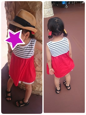 maimai⭐さん（キッズ・100cm）の夏コーディネート