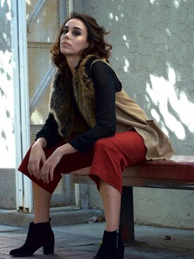 「winterfashion」｜ThedaClothierさん（レディース・178cm）の秋コーディネート