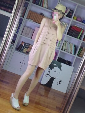 「DAZZLE（ダズル）のアイテム（ワンピース、その他）」を使った、阿miu白白さん（レディース・160cm）の夏コーディネート
