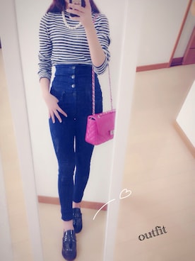 「one way（ワンウェイ）のアイテム（ブーティ）」を使った、erinaさん（レディース・160cm）の秋コーディネート