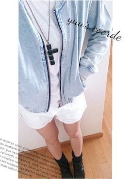 「ハイネックトップス」｜yuuさん（レディース・164cm）の春コーディネート