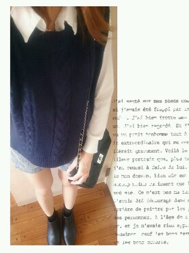 「サイドゴアショートブーツ」｜yuuさん（レディース・164cm）の秋コーディネート