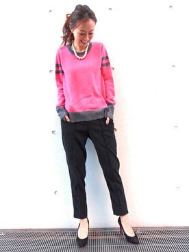 「カシミヤ」｜takanoさん（レディース・154cm）の冬コーディネート