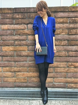 「Q（キュー）のアイテム（財布/小物）」を使った、takanoさん（レディース・154cm）の夏コーディネート