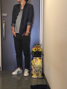 「COMME CA COLLECTION（コムサ・コレクション）のアイテム」を使った、ぽっぷさん（メンズ・170cm）の秋コーディネート