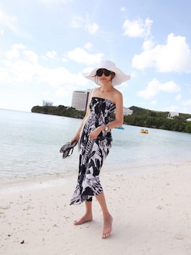 「11am」｜「アイテム（アクセサリー）」を使った、nana7さん（レディース・162cm）の夏コーディネート