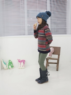 「子供服」｜nana7さん（キッズ・120cm）の冬コーディネート