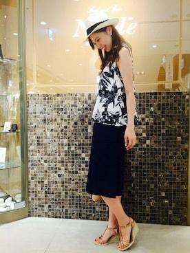 「Noble（ノーブル）のアイテム（その他パンツ）」を使った、anriさん（レディース・171cm）の春コーディネート