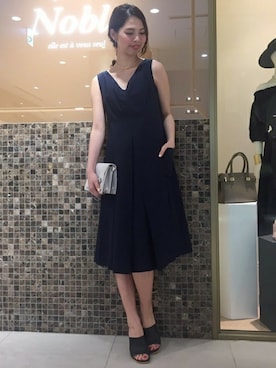 「アイテム（チョーカー）」を使った、anriさん（レディース・171cm）の春コーディネート