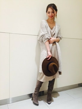 「ラップスカート」｜anriさん（レディース・171cm）の秋コーディネート