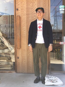「ＩＶＹ」｜「アイテム（ジャケット/アウター）」を使った、horinhoさん（メンズ・168cm）の冬コーディネート