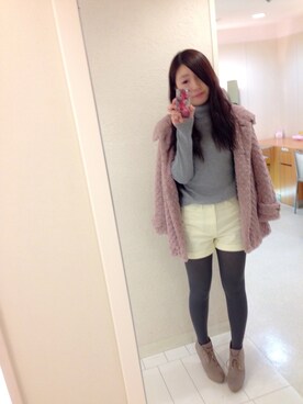 「トイレから失礼しやす」｜「アイテム（ブーティ）」を使った、rikaさん（レディース・169cm）の冬コーディネート