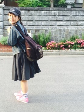 「スボーツミックス」｜「アイテム（スカート）」を使った、miichanさん（レディース・157cm）の春コーディネート