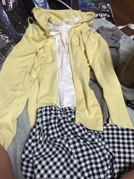 「アクティブ」｜「アイテム（パーカー）」を使った、たーゆさん（レディース・159cm）の春コーディネート