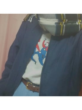 「マリオ」｜「アイテム（ブルゾン）」を使った、ⓡunoaさん（レディース・166cm）の秋コーディネート