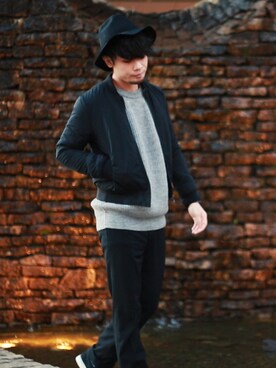 「しまむら（シマムラ）のアイテム（スラックス）」を使った、HiROKiさん（メンズ・167cm）の春コーディネート