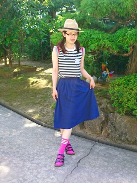 「DEMIO ROCK FES.」｜tomo(お休み中) さん（レディース・165cm）の夏コーディネート