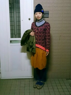 「Rin clover（リンクローバー）のアイテム」を使った、tomo(お休み中) さん（レディース・165cm）の秋コーディネート