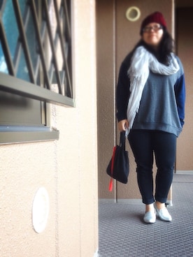 「GINGER ALE（ジンジャーエール）のアイテム（バッグ）」を使った、アユミ - オンガクスさん（レディース・155cm）の秋コーディネート