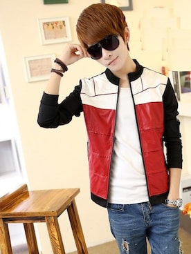 「アイテム（スタジャン）」を使った、sさん（メンズ・183cm）の冬コーディネート