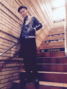 「アイテム（ピアス（片耳用））」を使った、sさん（メンズ・178cm・20代）の春コーディネート