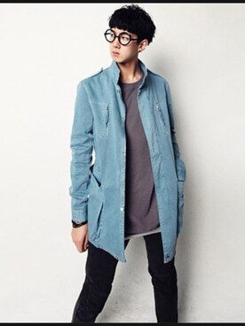 「NIKE（ナイキ）のアイテム（デニムパンツ）」を使った、sさん（メンズ・178cm）の秋コーディネート