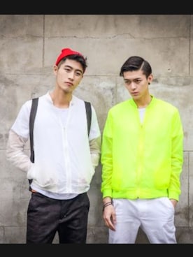 「STORES.jp（ストアーズドットジェーピー）のアイテム（スラックス）」を使った、sさん（メンズ・178cm）の秋コーディネート