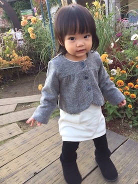 「1歳児」｜「アイテム（その他アウター）」を使った、チャッピーさん（キッズ・80cm）の秋コーディネート