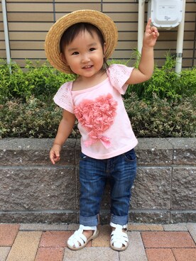 「TOMMY（トミー）のアイテム」を使った、AI_RinoKeitaさん（キッズ・90cm）の夏コーディネート