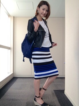 「DRWCYS（ドロシーズ）のアイテム（サンダル）」を使った、美優さん（レディース・165cm）の春コーディネート