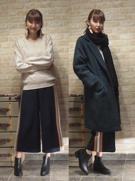 美優さん（レディース・165cm）の冬コーディネート