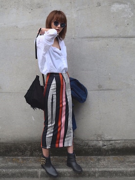 美優さん（レディース・165cm）の春コーディネート