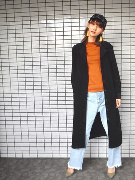 「H&M DIVIDED（エイチアンドエム　ディヴァイデッド）のアイテム（キャップ）」を使った、美優さん（レディース・165cm）の秋コーディネート