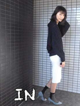 美優さん（レディース・165cm）の冬コーディネート