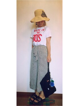 「jeffreycampbell」｜mikiさん（レディース・165cm）の夏コーディネート