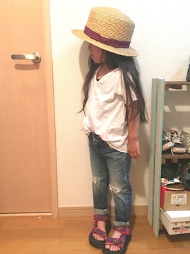 momomiyさん（キッズ・90cm）の春コーディネート