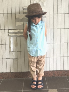 momomiyさん（キッズ・100cm）の夏コーディネート