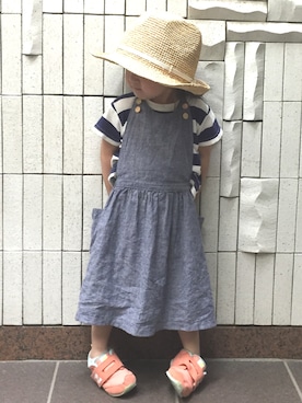 momomiyさん（キッズ・100cm）の夏コーディネート