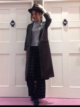 「archives（アルシーヴ）のアイテム（チェスターコート）」を使った、archivesさん（レディース・169cm）の秋コーディネート